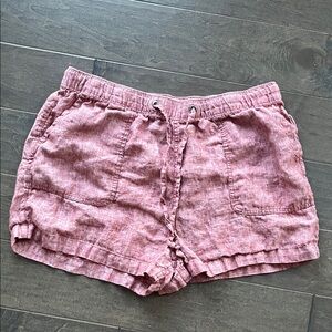 C&C California Red Chambray Linen Shorts
